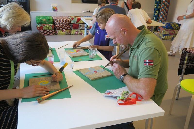 Les participants sont concentrés