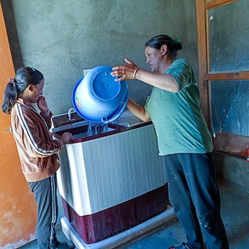 La machine à laver de l'internat
