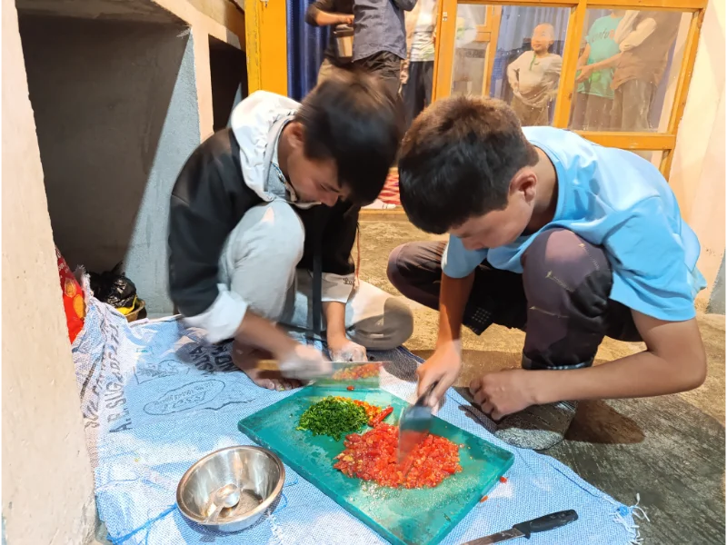 Préparation du repas