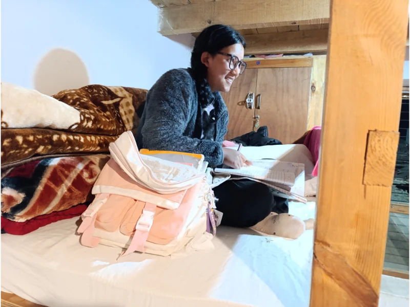 Étude du soir à l'internat