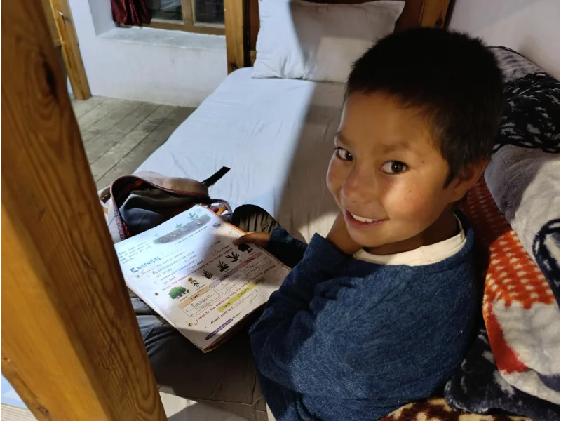 Étude du soir à l'internat