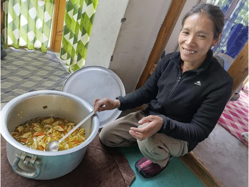 Kunzang Dolam, la cuisinière